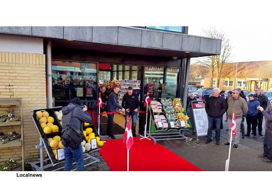 Reportage fra festlighederne ved åbning af den nye DagliBrugs i Tistrup.